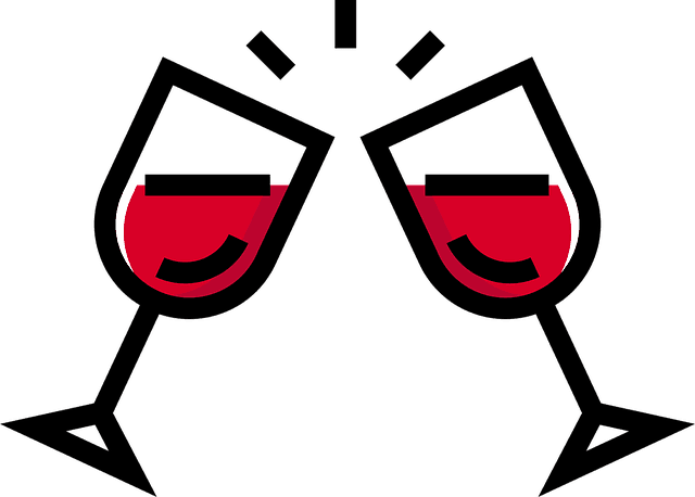 glasses, red, toast